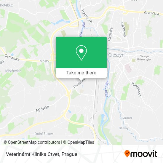 Veterinární Klinika Ctvet map