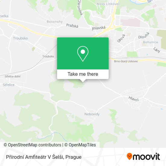 Přírodní Amfiteátr V Šelši map