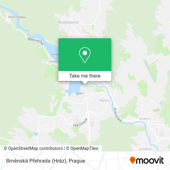 Brněnská Přehrada (Hráz) map