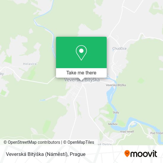 Veverská Bitýška (Náměstí) map