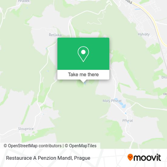 Restaurace A Penzion Mandl map