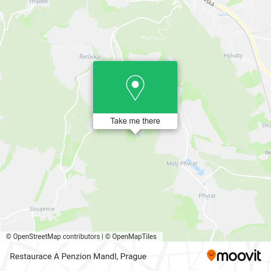 Карта Restaurace A Penzion Mandl