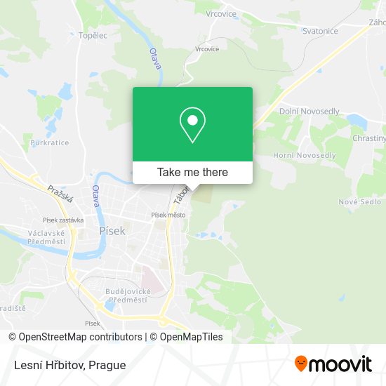 Lesní Hřbitov map