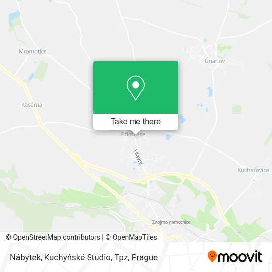 Карта Nábytek, Kuchyňské Studio, Tpz