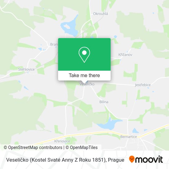 Veselíčko (Kostel Svaté Anny Z Roku 1851) map