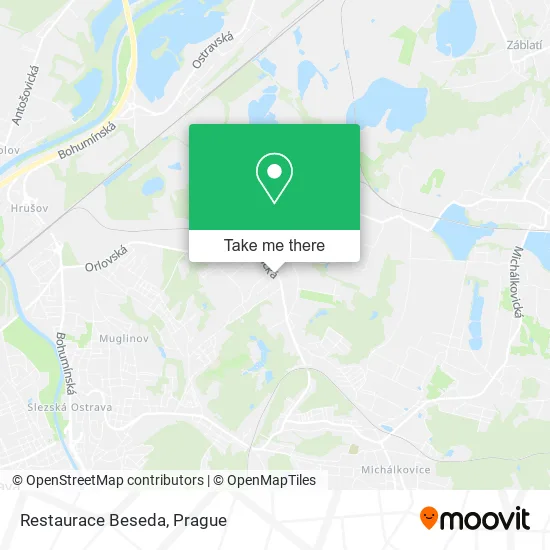 Карта Restaurace Beseda