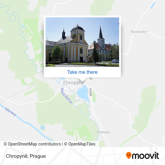 Карта Chropyně