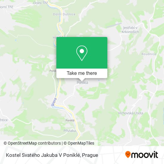 Kostel Svatého Jakuba V Poniklé map