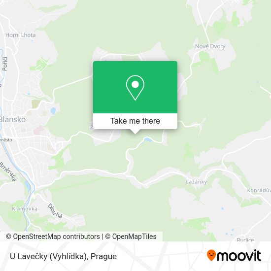 U Lavečky (Vyhlídka) map