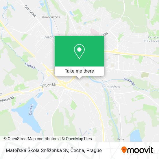 Mateřská Škola Sněženka Sv, Čecha map