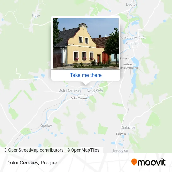 Карта Dolní Cerekev