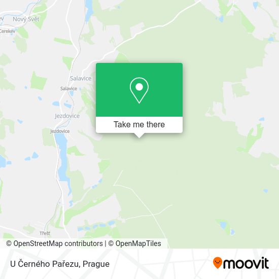 U Černého Pařezu map
