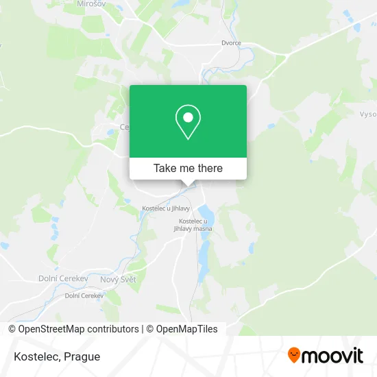 Карта Kostelec