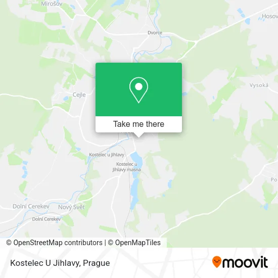 Карта Kostelec U Jihlavy