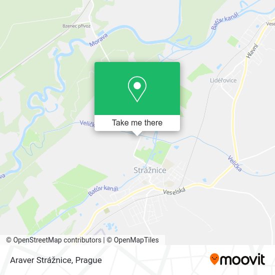 Araver Strážnice map