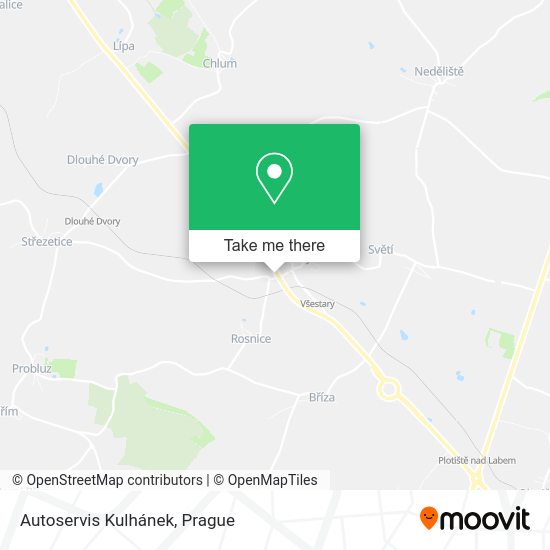 Autoservis Kulhánek map