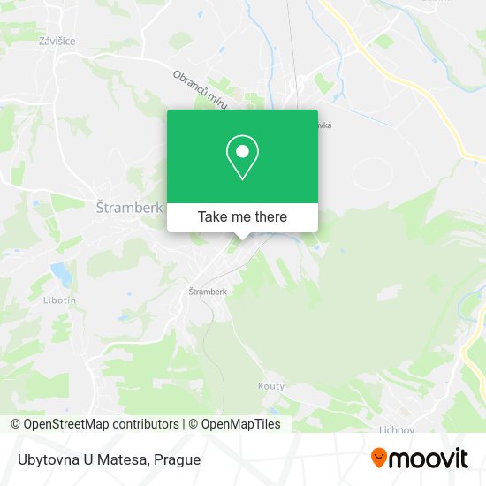 Ubytovna U Matesa map