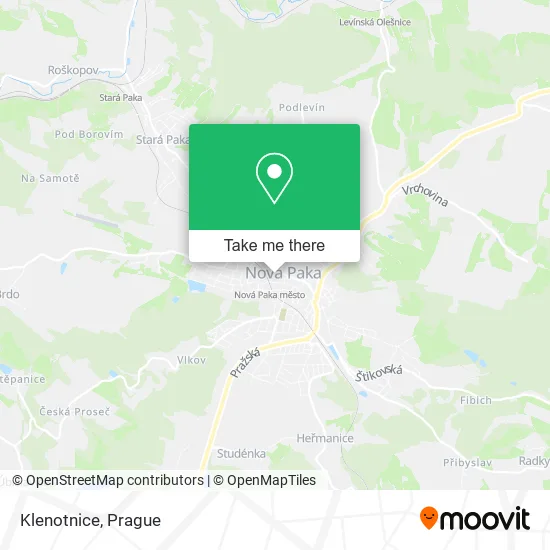 Карта Klenotnice