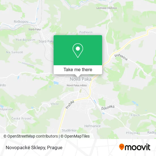Карта Novopacké Sklepy