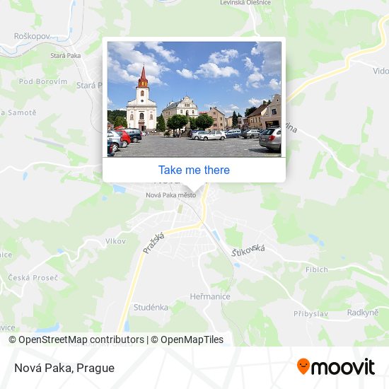 Nová Paka map