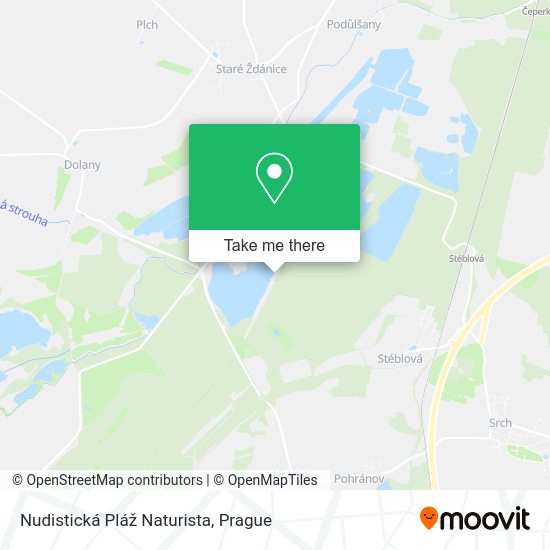 Nudistická Pláž Naturista map