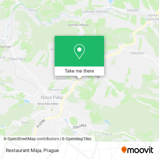 Карта Restaurant Mája