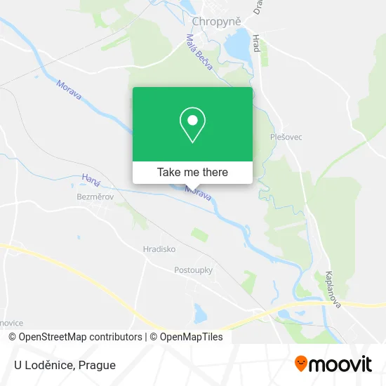 Карта U Loděnice