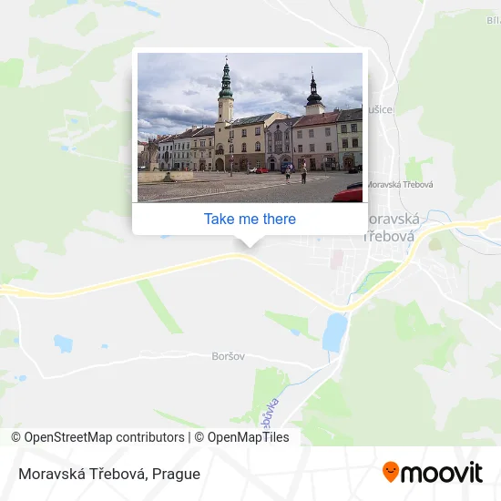 Карта Moravská Třebová