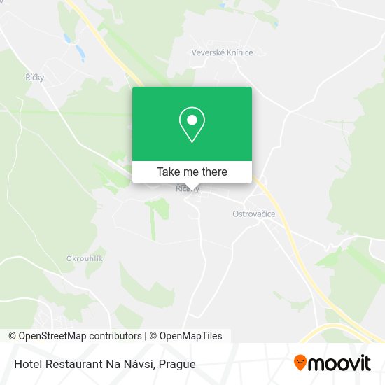 Hotel Restaurant Na Návsi map