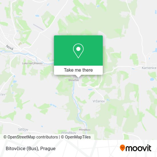 Bítovčice (Bus) map