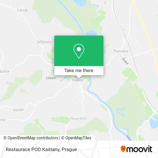 Карта Restaurace POD Kaštany