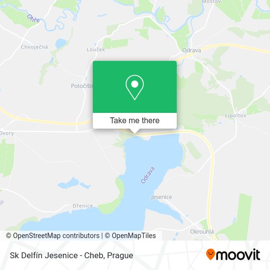 Sk Delfín Jesenice - Cheb map