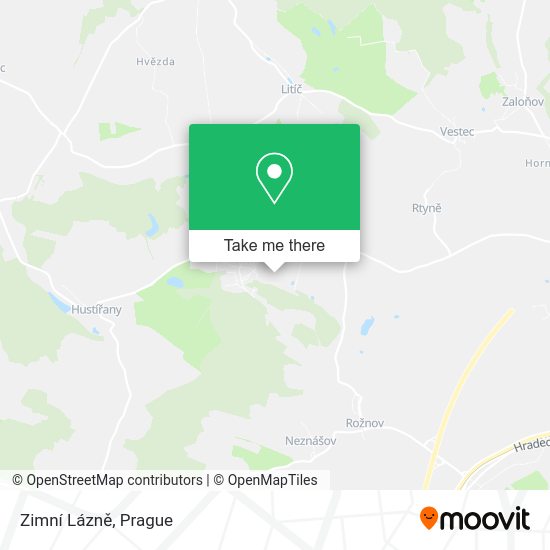 Zimní Lázně map