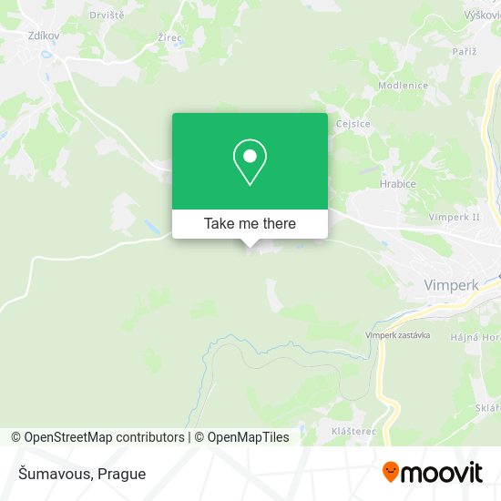 Карта Šumavous