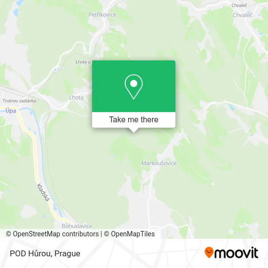Карта POD Hůrou