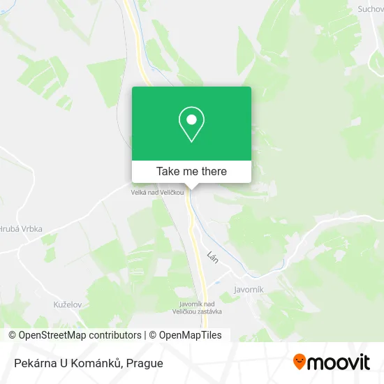 Карта Pekárna U Kománků