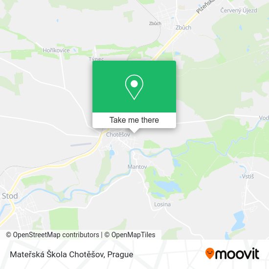 Mateřská Škola Chotěšov map