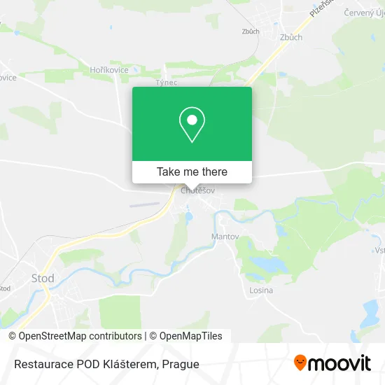 Карта Restaurace POD Klášterem