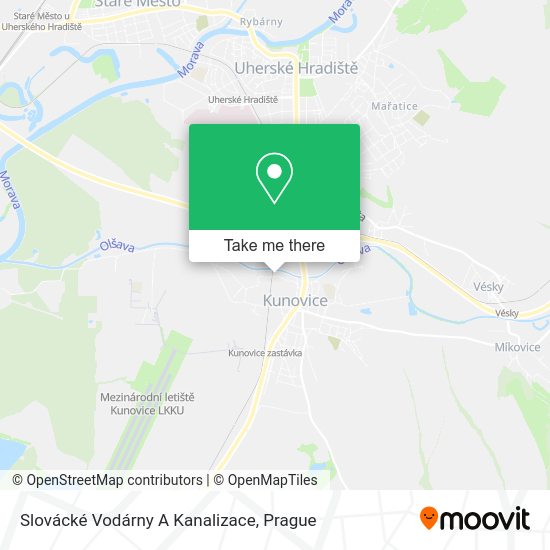 Slovácké Vodárny A Kanalizace map