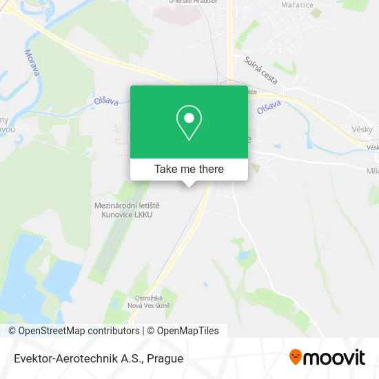 Evektor-Aerotechnik A.S. map
