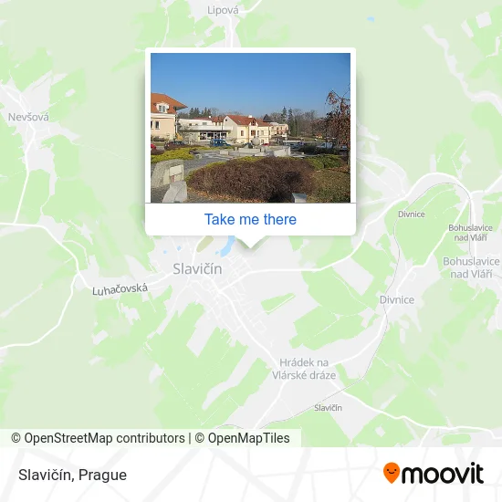 Карта Slavičín