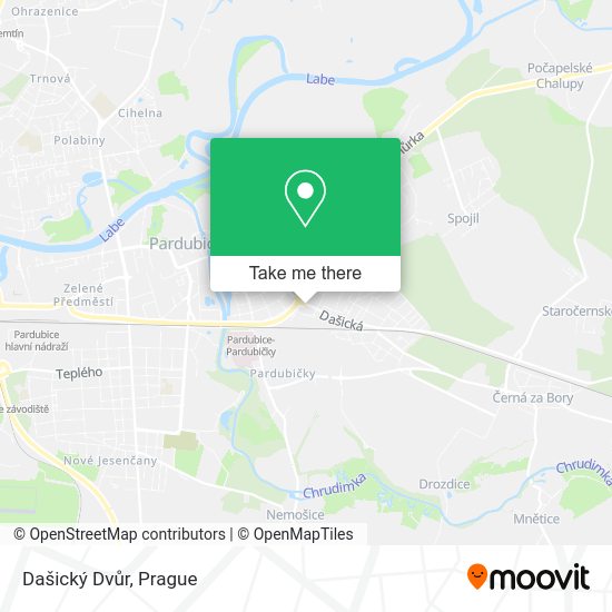 Dašický Dvůr map