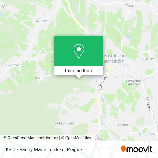 Kaple Panny Marie Lurdské map