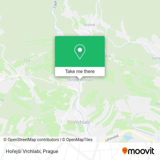 Hořejší Vrchlabí map