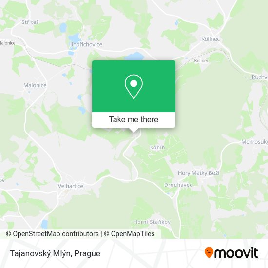 Tajanovský Mlýn map
