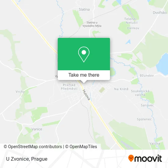 Карта U Zvonice