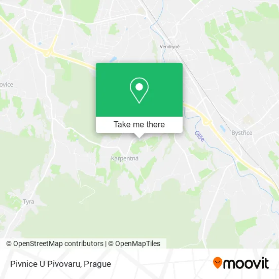 Карта Pivnice U Pivovaru