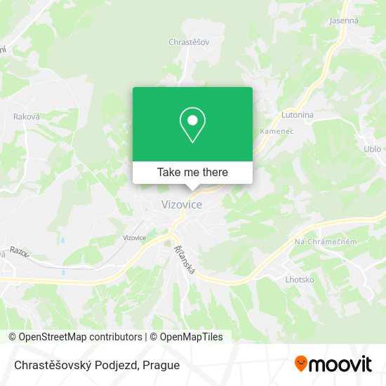 Chrastěšovský Podjezd map