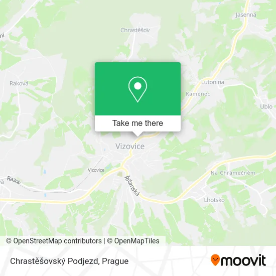 Карта Chrastěšovský Podjezd