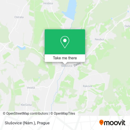 Slušovice (Nám.) map